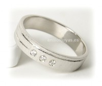 Alianza oro blanco 